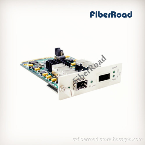 10g Oeo Converter with SFP+ to XFP Media Converter Card for 16 Slots Rack or Standalone